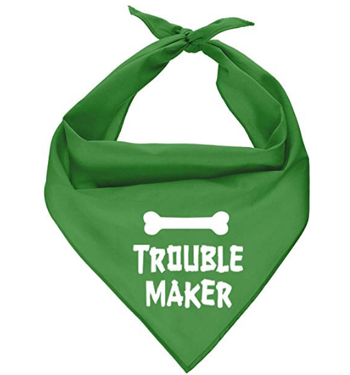 Triangle Dog Neckerchief Adjustable Print