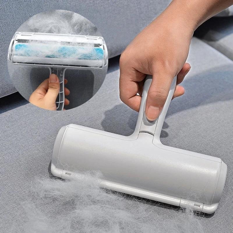 Reusable pet hair roller