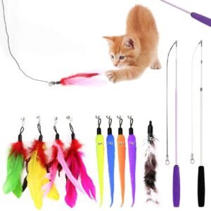 Cat Wand Toy Set 8-Piece