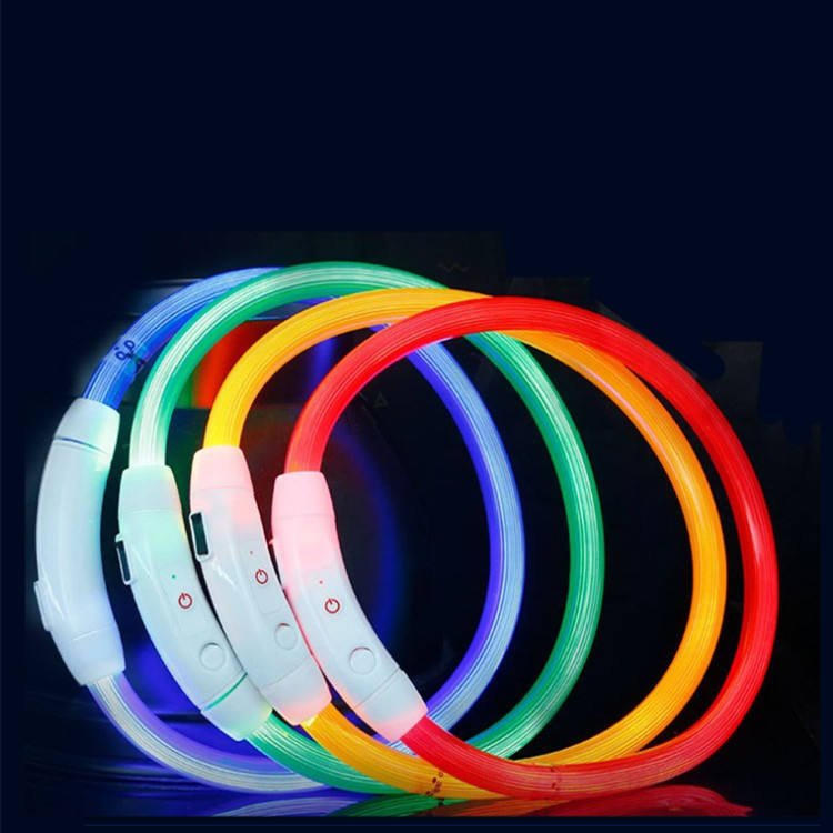 LED Safety Dog Collar USB Rechargeable