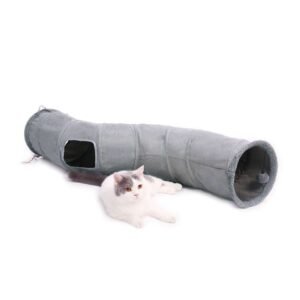 Collapsible Plush Cat Tunnel