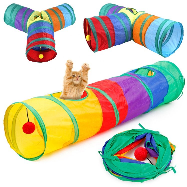 Multichannel Colorful Cat Tunnel Set Multi-Size